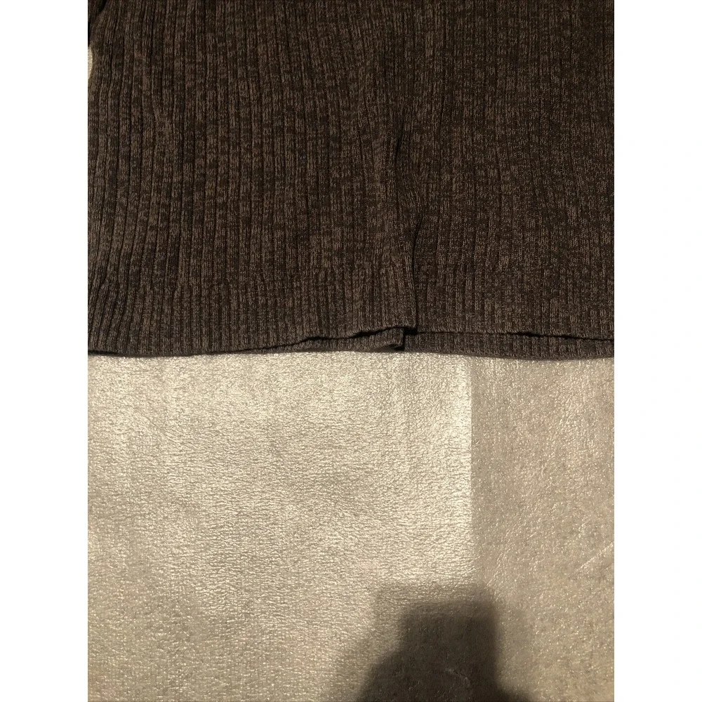 Calvin Klein Jeans Ribbed Sweater Mens Size Large paded Shoulders Quarter Zipper